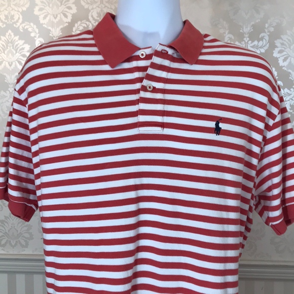 red and white striped polo ralph lauren